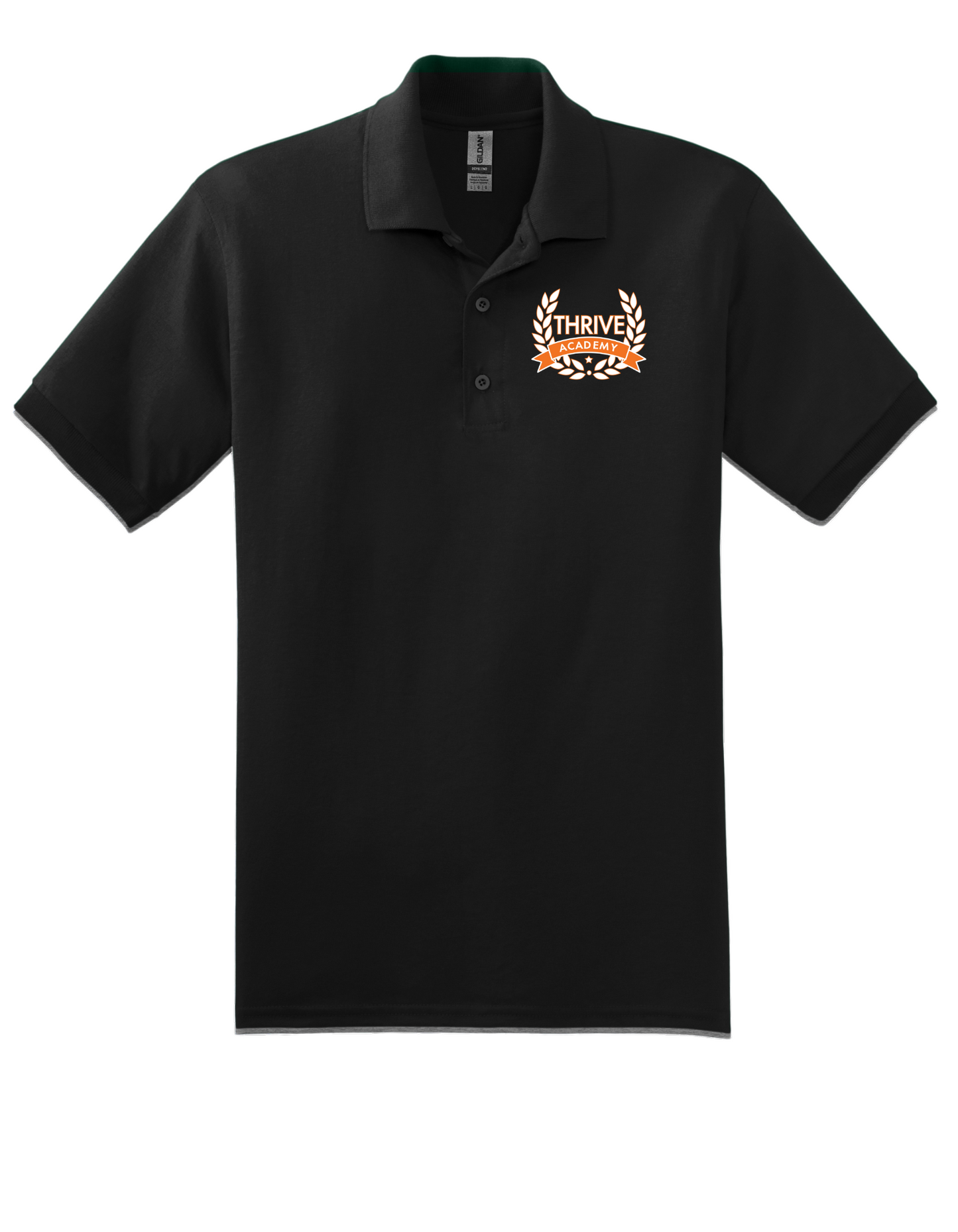 Thrive Academy Black Polo with Embroidered Logo (Seniors Uniform)